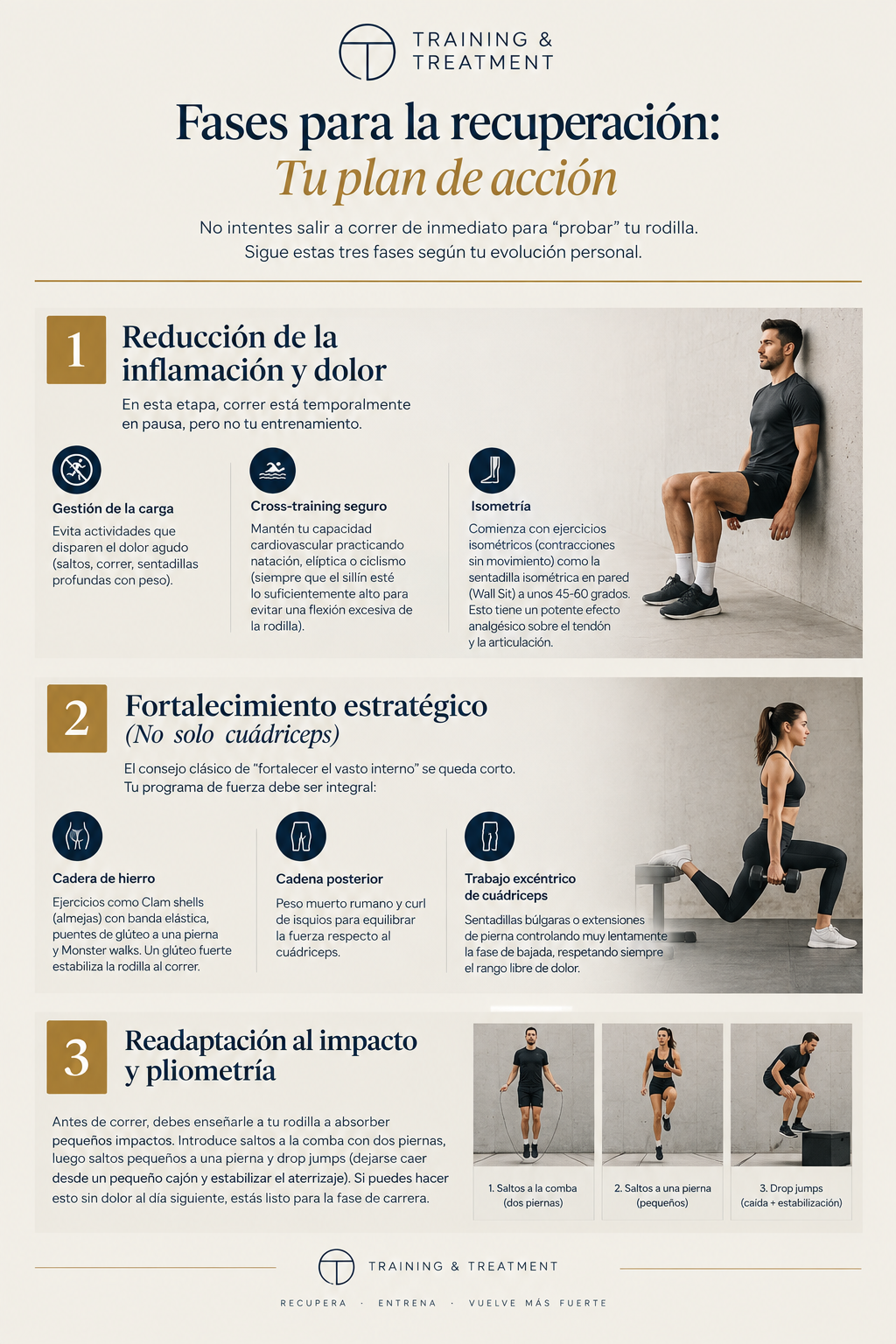 fases recuperacion volver a correr con condromalacia rotuliana